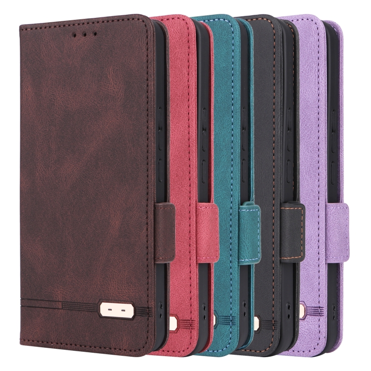 For Samsung Galaxy S23 5G Magnetic Clasp Leather Phone Case(Brown) For Samsung Galaxy S23 5G Magnetic Clasp Leather Phone Case(Brown)