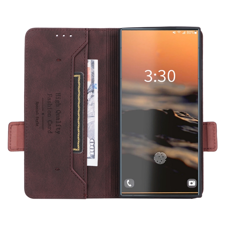 For Samsung Galaxy S23 Ultra 5G Magnetic Clasp Leather Phone Case(Brown) For Samsung Galaxy S23 Ultra 5G Magnetic Clasp Leather Phone Case(Brown)