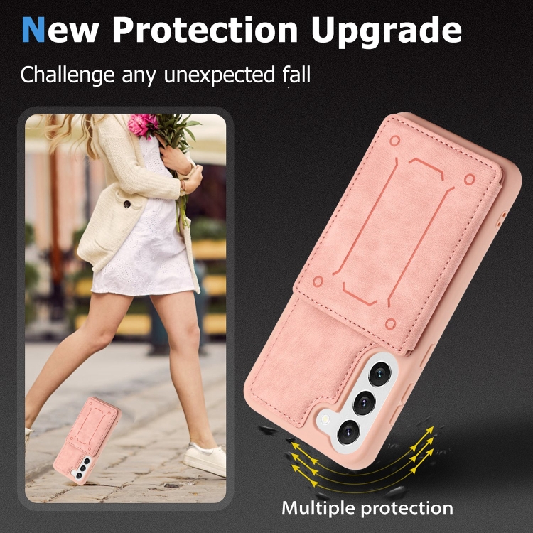 For Samsung Galaxy S23+ 5G Dream Magnetic Back Cover Card Wallet Phone Case(Pink) For Samsung Galaxy S23+ 5G Dream Magnetic Back Cover Card Wallet Phone Case(Pink)