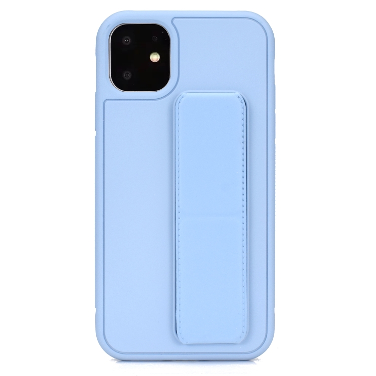 For iPhone 14 Pro Skin Feel Wrist Holder Phone Case(Light Blue) For iPhone 14 Pro Skin Feel Wrist Holder Phone Case(Light Blue)