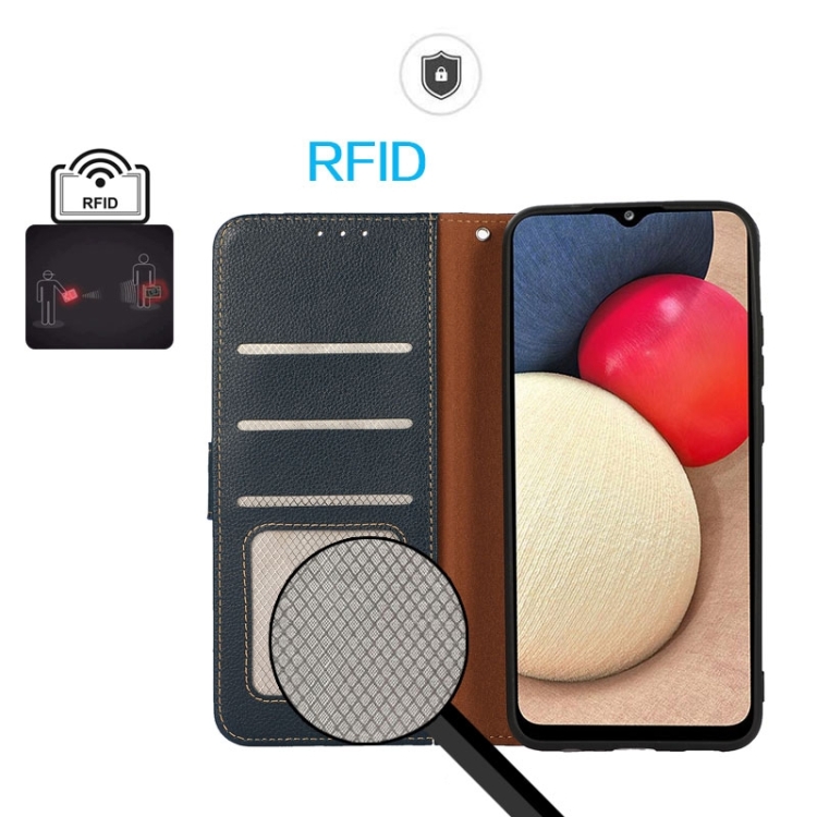 Coque En Cuir Texture Litchi Pour Xiaomi Poco F6 / Redmi Turbo 3 - Étui RFID Khazneh
