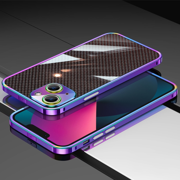 For iPhone 14 Plus Carbon Brazed Stainless Steel Ultra Thin Protective Phone Case(Colorful) For iPhone 14 Plus Carbon Brazed Stainless Steel Ultra Thin Protective Phone Case(Colorful)