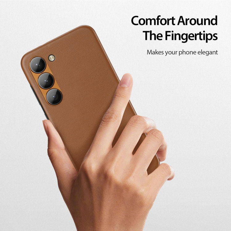 For Samsung Galaxy S23 5G DUX DUCIS Grit Series Leather Texture Phone Case(Brown) For Samsung Galaxy S23 5G DUX DUCIS Grit Series Leather Texture Phone Case(Brown)