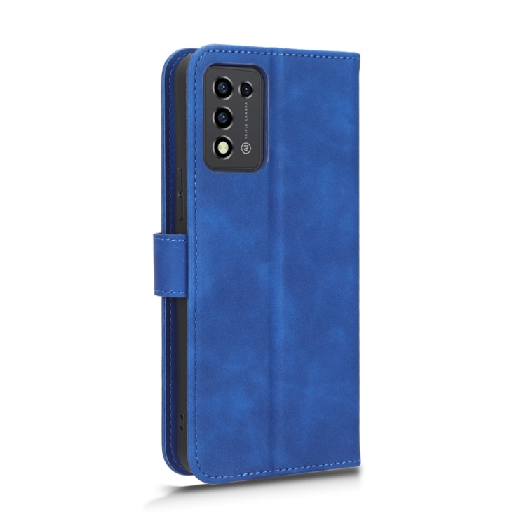 For ZTE Libero 5G III Skin Feel Magnetic Flip Leather Phone Case(Blue)