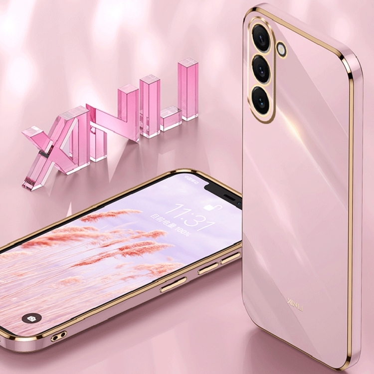 For Samsung Galaxy S22 5G XINLI Straight Edge 6D Electroplate TPU Phone Case(Black) For Samsung Galaxy S22 5G XINLI Straight Edge 6D Electroplate TPU Phone Case(Black)