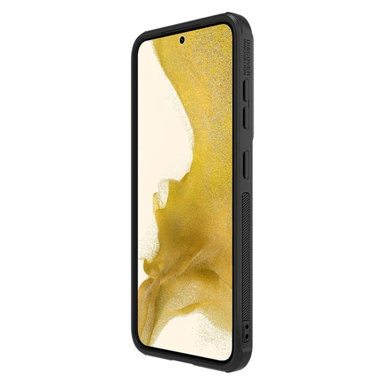 For Samsung Galaxy S23 5G NILLKIN Synthetic Fiber Camshield Phone Case(Black) For Samsung Galaxy S23 5G NILLKIN Synthetic Fiber Camshield Phone Case(Black)