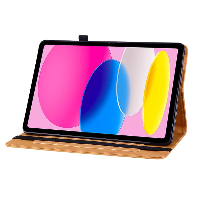 For iPad 10th Gen 10.9 2022 Skin Feel Solid Color Zipper Leather Tablet Case(Yellow) For iPad 10th Gen 10.9 2022 Skin Feel Solid Color Zipper Leather Tablet Case(Yellow)