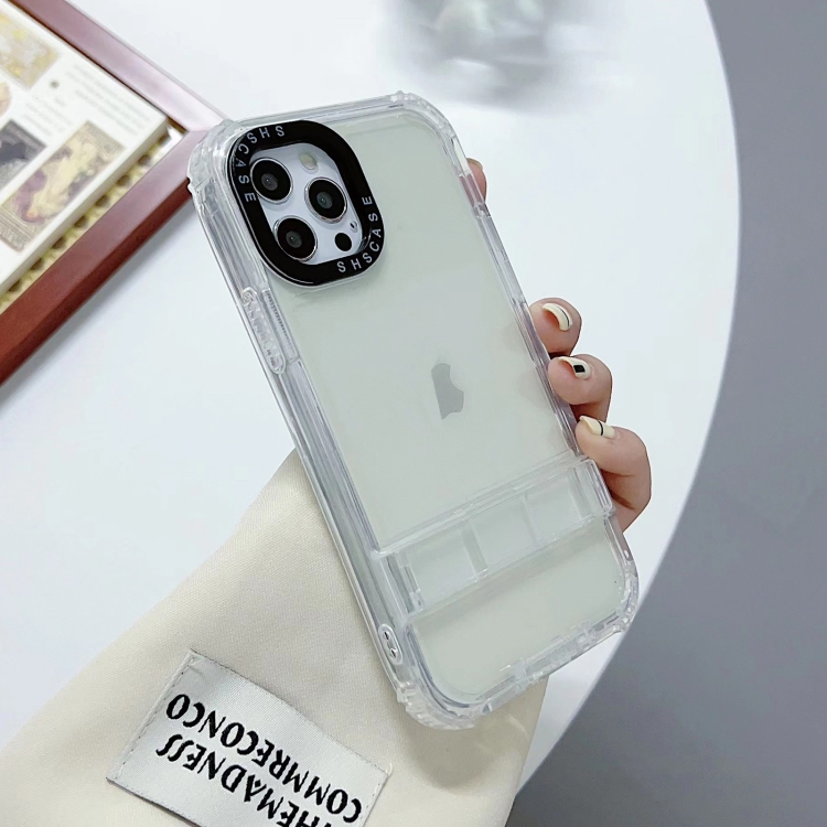 For iPhone 14 Pro 2 in 1 360 Invisible Holder Phone Case(White) For iPhone 14 Pro 2 in 1 360 Invisible Holder Phone Case(White)