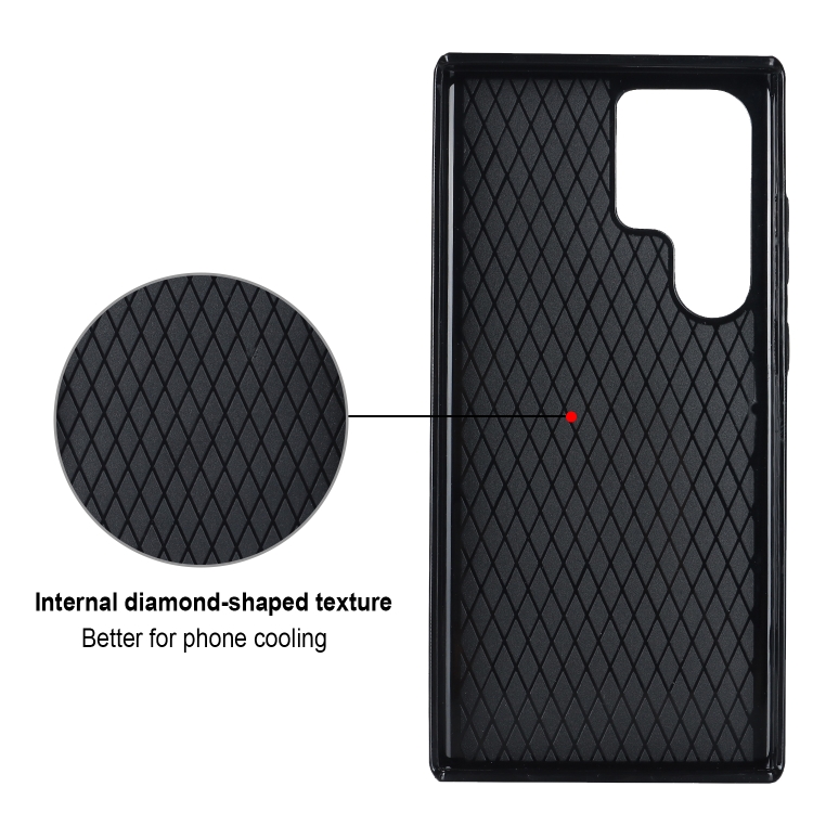 For Samsung Galaxy S23 Ultra 5G Rhombic PU Leather Phone Case with Ring Holder(White) For Samsung Galaxy S23 Ultra 5G Rhombic PU Leather Phone Case with Ring Holder(White)