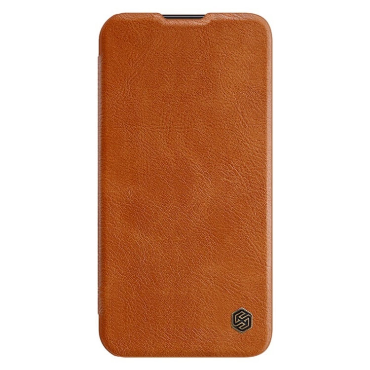 For Samsung Galaxy S23+ 5G NILLKIN QIN Series Pro Sliding Camera Cover Design Leather Phone Case(Brown) For Samsung Galaxy S23+ 5G NILLKIN QIN Series Pro Sliding Camera Cover Design Leather Phone Case(Brown)