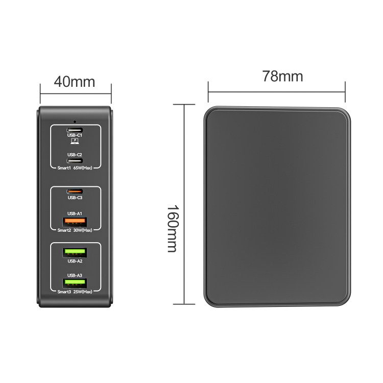 818H 120W Type-C + USB 6-Ports Desktop Fast Charger, Plug Type:AU Plug(White) 818H 120W Type-C + USB 6-Ports Desktop Fast Charger, Plug Type:AU Plug(White)