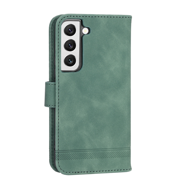 For Samsung Galaxy S22 5G Dierfeng Dream Line TPU + PU Leather Phone Case(Green) For Samsung Galaxy S22 5G Dierfeng Dream Line TPU + PU Leather Phone Case(Green)