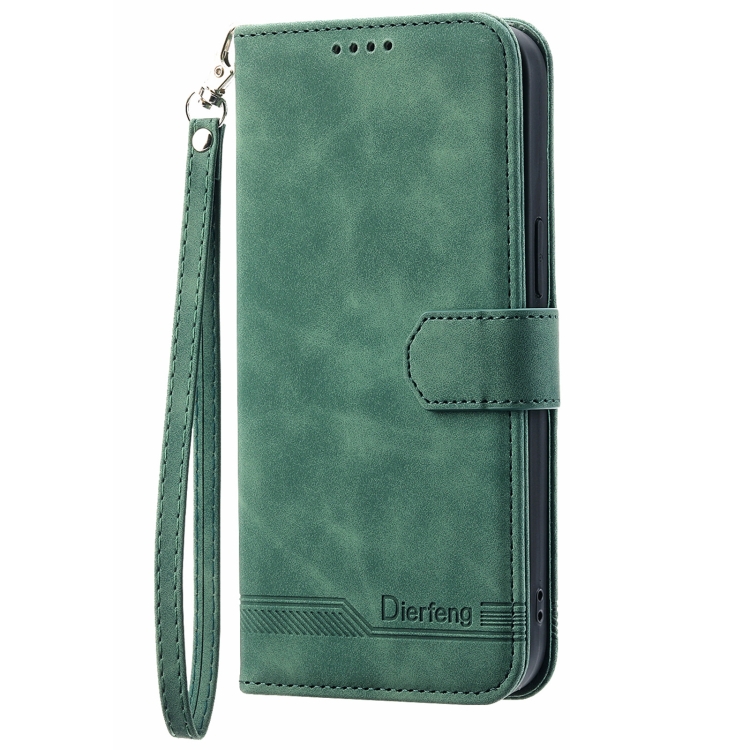 For Samsung Galaxy S22 Ultra 5G Dierfeng Dream Line TPU + PU Leather Phone Case(Green) For Samsung Galaxy S22 Ultra 5G Dierfeng Dream Line TPU + PU Leather Phone Case(Green)