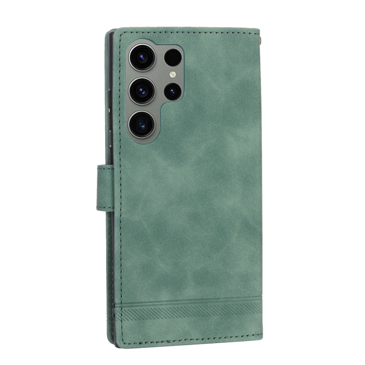 For Samsung Galaxy S23 Ultra 5G Dierfeng Dream Line TPU + PU Leather Phone Case(Green) For Samsung Galaxy S23 Ultra 5G Dierfeng Dream Line TPU + PU Leather Phone Case(Green)