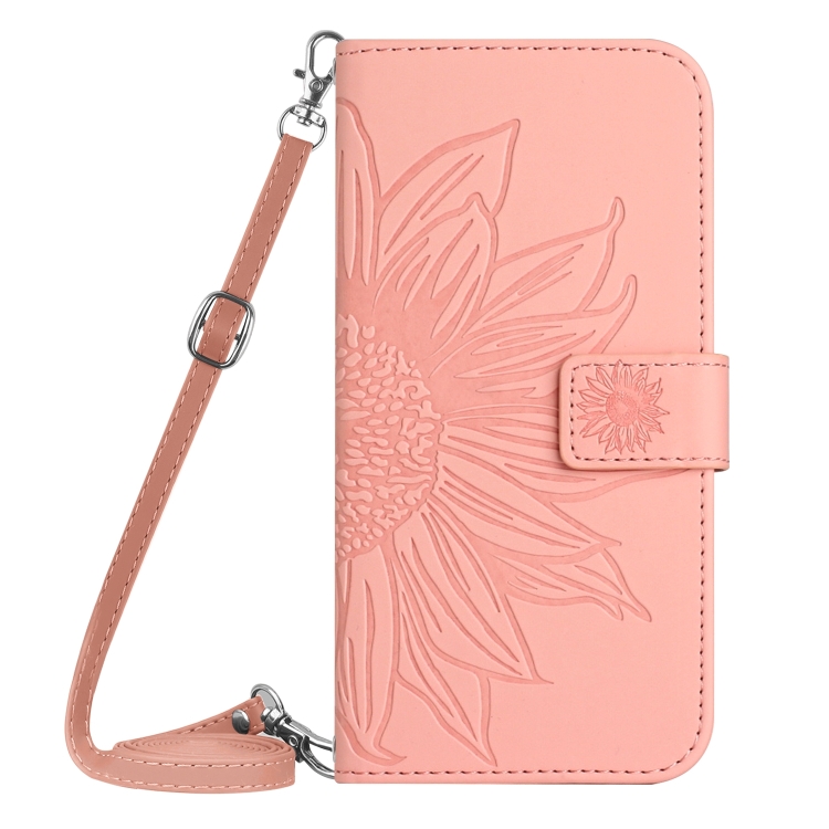 Para TCL 30 SE/30E/306/305 Skin Feel Sun Flower Pattern Flip Funda de cuero