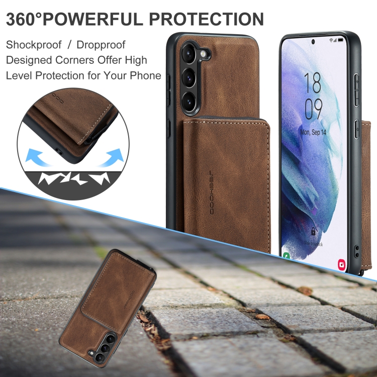 For Samsung Galaxy S24 5G JEEHOOD Magnetic Zipper Horizontal Flip Leather Phone Case(Brown) For Samsung Galaxy S24 5G JEEHOOD Magnetic Zipper Horizontal Flip Leather Phone Case(Brown)