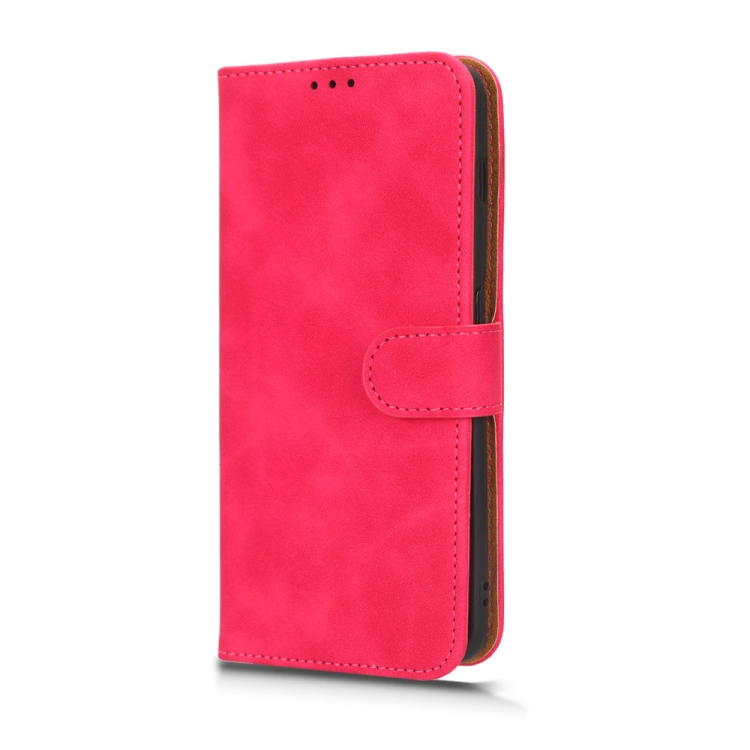 Para OnePlus 11 Skin Feel Magnetic Flip Funda de cuero para teléfono (Rose  Red)