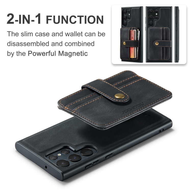 For Samsung Galaxy S24 Ultra 5G JEEHOOD RFID Blocking Anti-Theft Magnetic Phone Case(Black) For Samsung Galaxy S24 Ultra 5G JEEHOOD RFID Blocking Anti-Theft Magnetic Phone Case(Black)