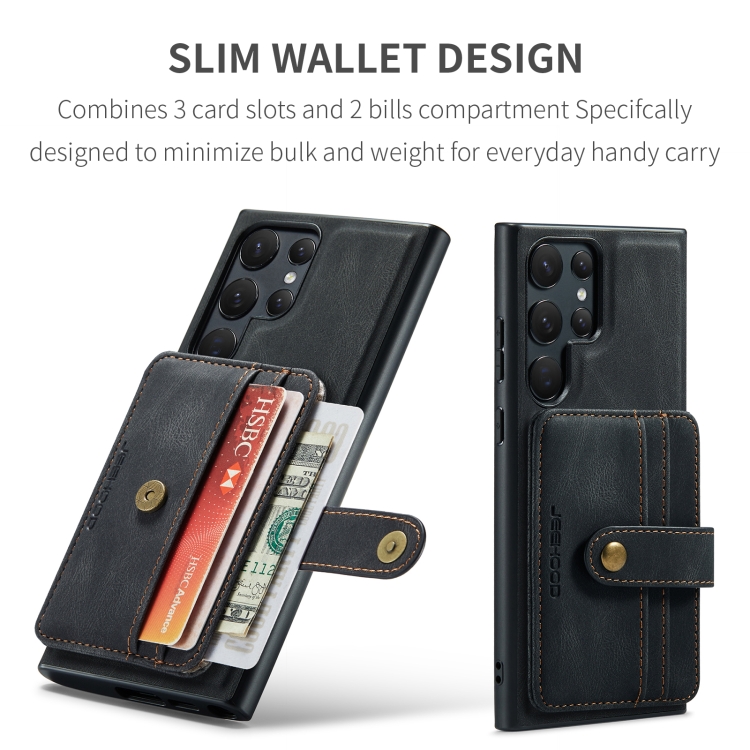 For Samsung Galaxy S24 Ultra 5G JEEHOOD RFID Blocking Anti-Theft Magnetic Phone Case(Black) For Samsung Galaxy S24 Ultra 5G JEEHOOD RFID Blocking Anti-Theft Magnetic Phone Case(Black)