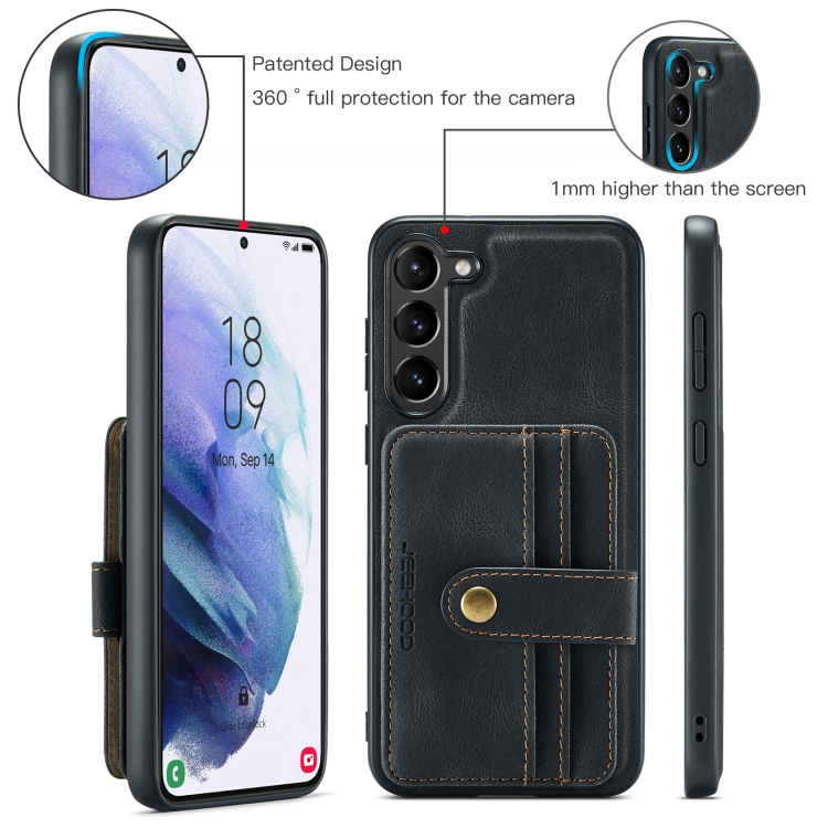 For Samsung Galaxy S24 5G JEEHOOD RFID Blocking Anti-Theft Magnetic Phone Case(Black) For Samsung Galaxy S24 5G JEEHOOD RFID Blocking Anti-Theft Magnetic Phone Case(Black)