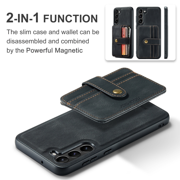 For Samsung Galaxy S24 5G JEEHOOD RFID Blocking Anti-Theft Magnetic Phone Case(Black) For Samsung Galaxy S24 5G JEEHOOD RFID Blocking Anti-Theft Magnetic Phone Case(Black)
