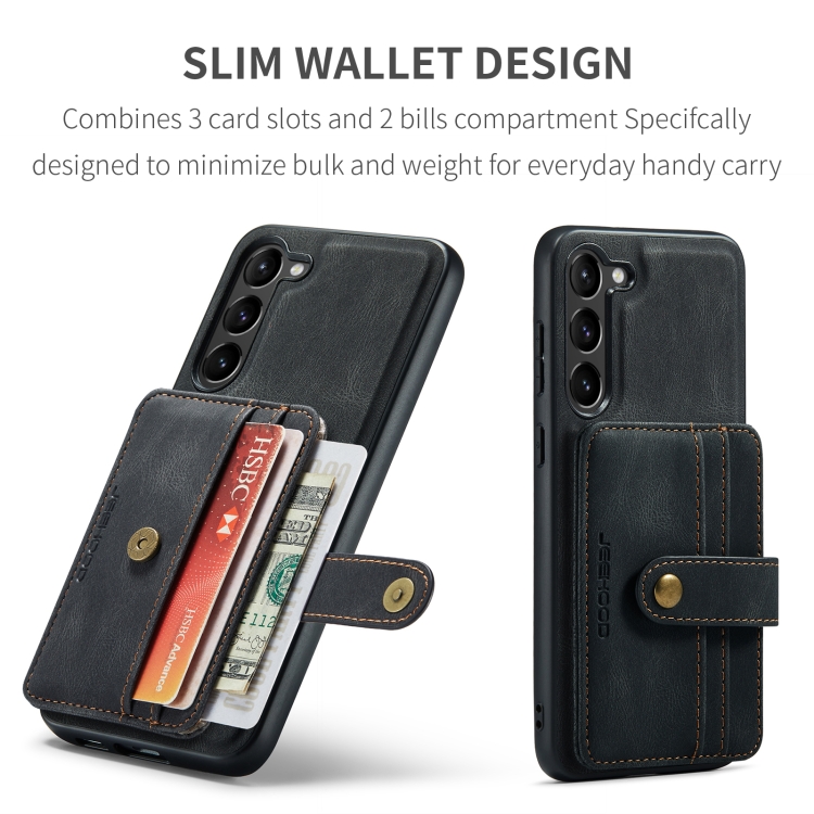 For Samsung Galaxy S24 5G JEEHOOD RFID Blocking Anti-Theft Magnetic Phone Case(Black) For Samsung Galaxy S24 5G JEEHOOD RFID Blocking Anti-Theft Magnetic Phone Case(Black)