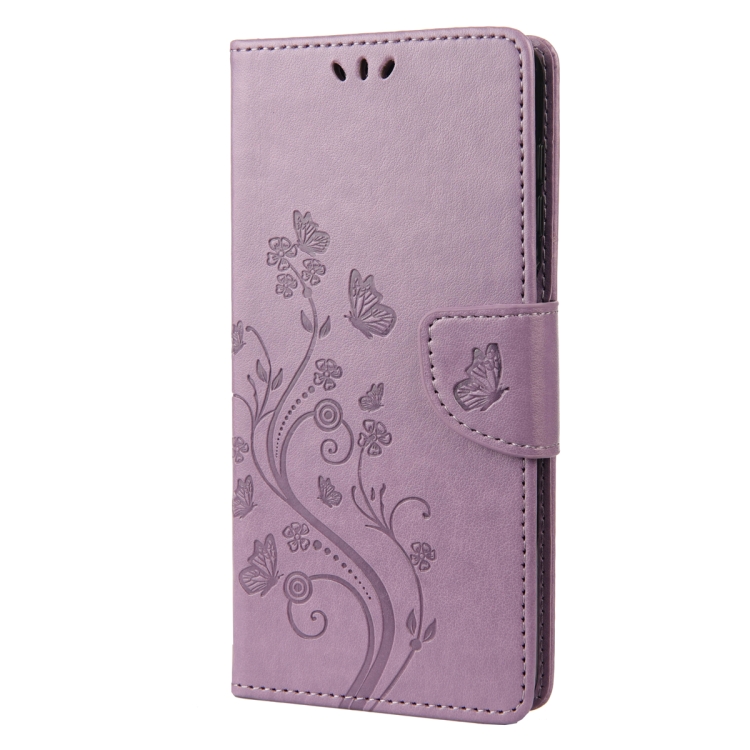 For Samsung Galaxy S23 Ultra 5G Butterfly Flower Pattern Flip Leather Phone Case(Light Purple) For Samsung Galaxy S23 Ultra 5G Butterfly Flower Pattern Flip Leather Phone Case(Light Purple)