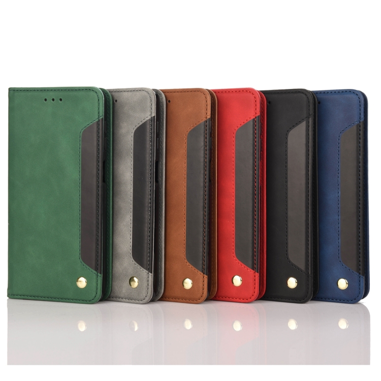 For Samsung Galaxy S23+ 5G Skin Feel Splicing Leather Phone Case(Black) For Samsung Galaxy S23+ 5G Skin Feel Splicing Leather Phone Case(Black)