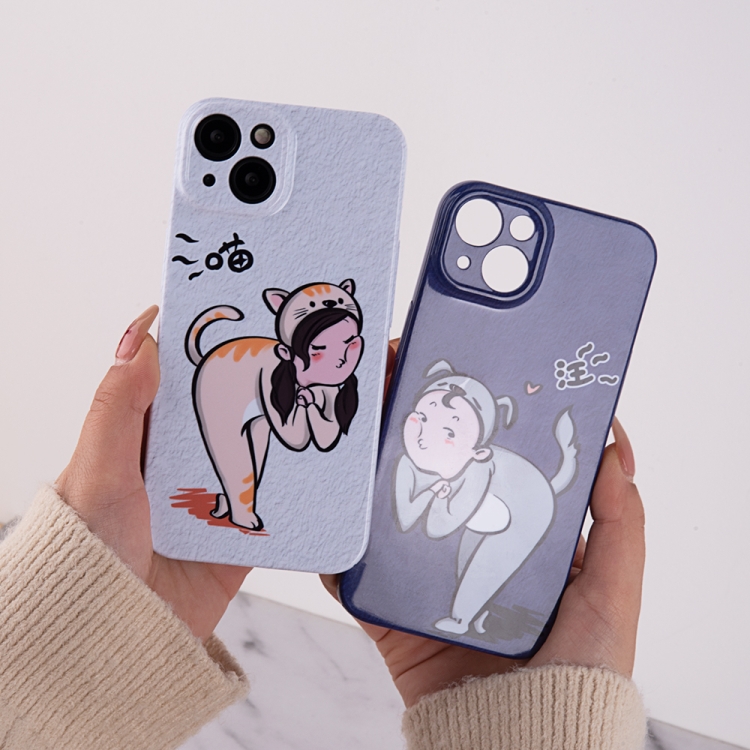 For iPhone 13 mini Cartoon Animal Sweethearts Style PC Protective Phone Case(Dog) For iPhone 13 mini Cartoon Animal Sweethearts Style PC Protective Phone Case(Dog)