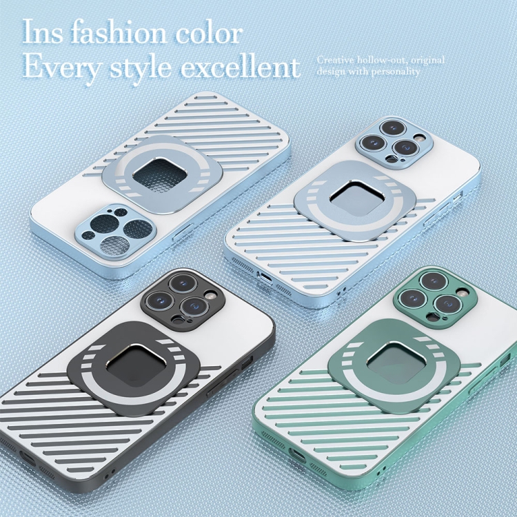 For iPhone 14 R-JUST Square Round Mirror PC+TPU Phone Case(Black) For iPhone 14 R-JUST Square Round Mirror PC+TPU Phone Case(Black)