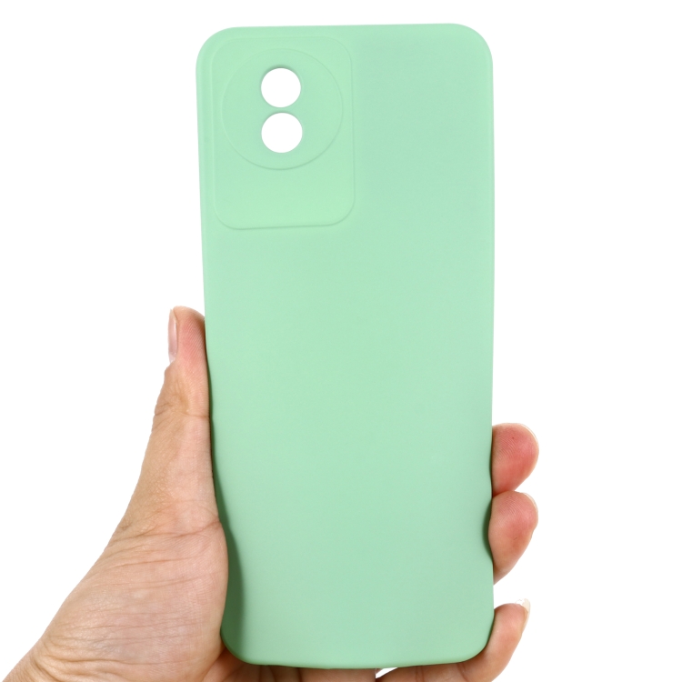 Para vivo Y36 4G / Y36 India Funda de teléfono a prueba de golpes de  silicona líquida de color puro (verde)