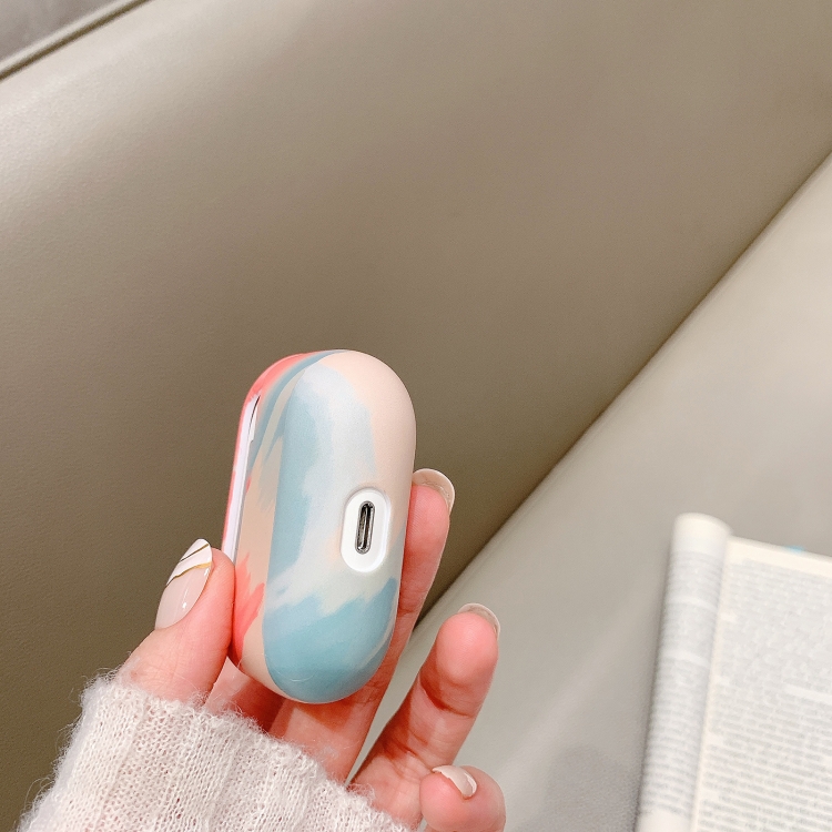 For AirPods Pro Ink Painting Water Sticker PC Earphone Case(Ink Yellow) For AirPods Pro Ink Painting Water Sticker PC Earphone Case(Ink Yellow)