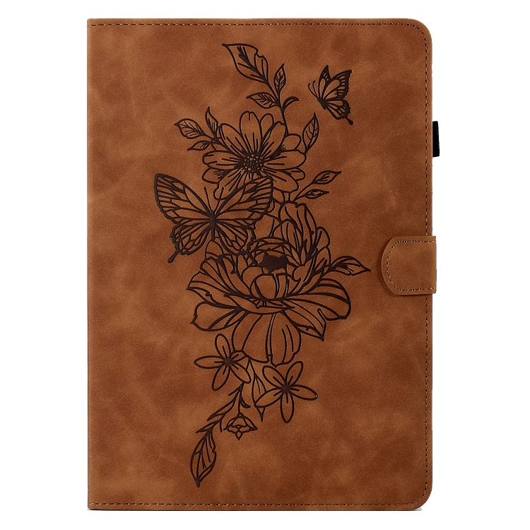 Peony Butterfly Embossed Leather Smart Tablet Case For iPad 10th Gen 10.9 2022(Brown) Peony Butterfly Embossed Leather Smart Tablet Case For iPad 10th Gen 10.9 2022(Brown)