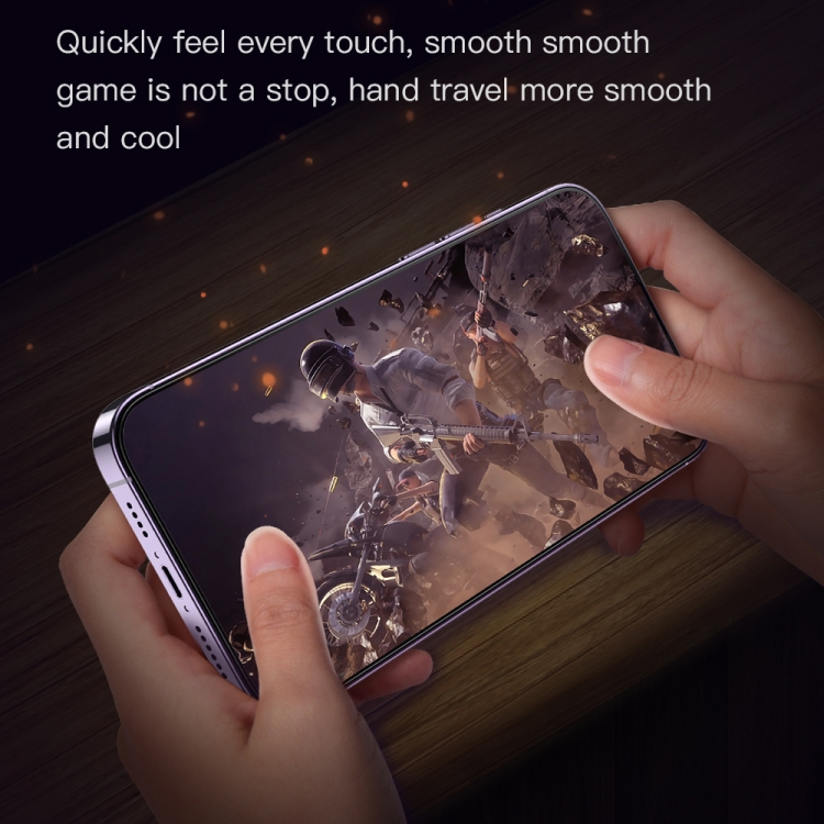 For iPhone 14/13 TOTU AB-075 Gaming Frosted Full Screen Tempered Film with Dust Removal Chamber For iPhone 14/13 TOTU AB-075 Gaming Frosted Full Screen Tempered Film with Dust Removal Chamber