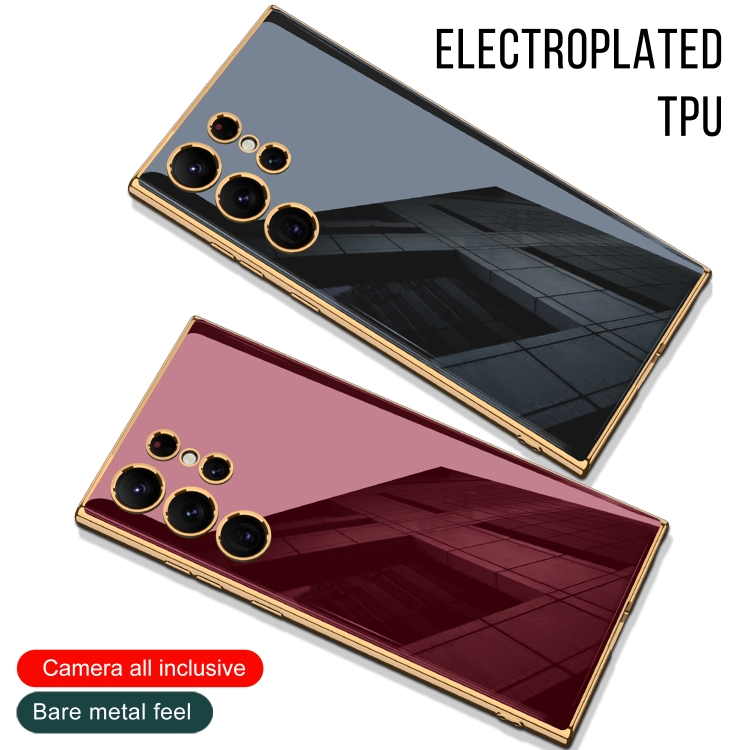 For Samsung Galaxy S23 Ultra 5G GKK Electroplating TPU Full Coverage Phone Case(Green) For Samsung Galaxy S23 Ultra 5G GKK Electroplating TPU Full Coverage Phone Case(Green)