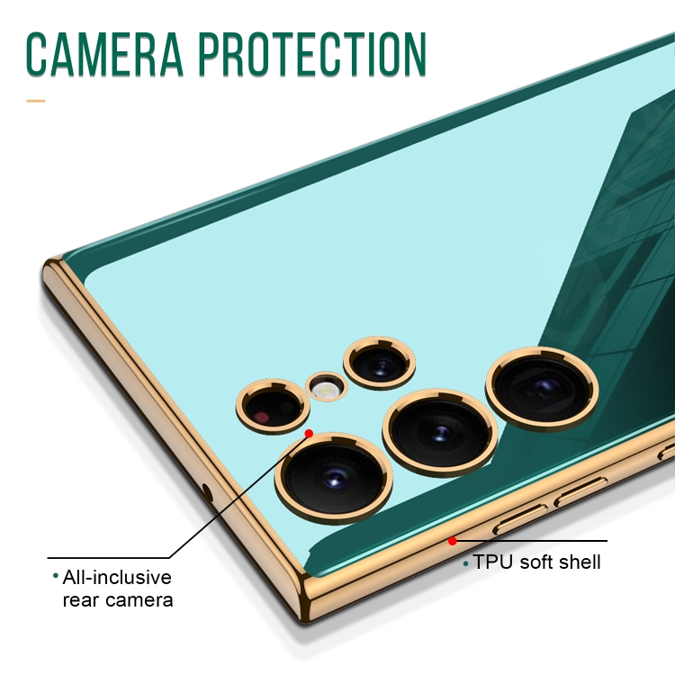 For Samsung Galaxy S23 Ultra 5G GKK Electroplating TPU Full Coverage Phone Case(Green) For Samsung Galaxy S23 Ultra 5G GKK Electroplating TPU Full Coverage Phone Case(Green)