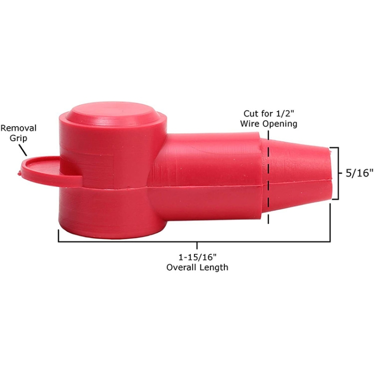 CP-0914 Housse de protection en PVC pour tête de pile de batterie de voiture  1 paire