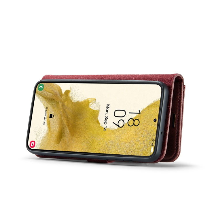 For Samsung Galaxy S23+ 5G DG.MING Crazy Horse Texture Detachable Magnetic Leather Case(Red) For Samsung Galaxy S23+ 5G DG.MING Crazy Horse Texture Detachable Magnetic Leather Case(Red)