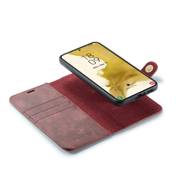 For Samsung Galaxy S23+ 5G DG.MING Crazy Horse Texture Detachable Magnetic Leather Case(Red) For Samsung Galaxy S23+ 5G DG.MING Crazy Horse Texture Detachable Magnetic Leather Case(Red)