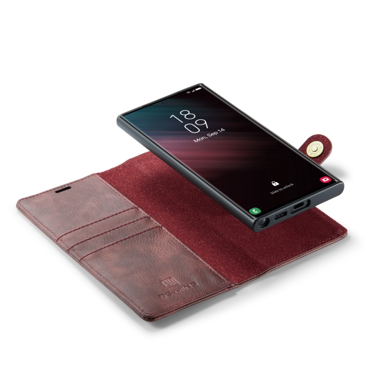 For Samsung Galaxy S23 Ultra 5G DG.MING Crazy Horse Texture Detachable Magnetic Leather Case(Red) For Samsung Galaxy S23 Ultra 5G DG.MING Crazy Horse Texture Detachable Magnetic Leather Case(Red)