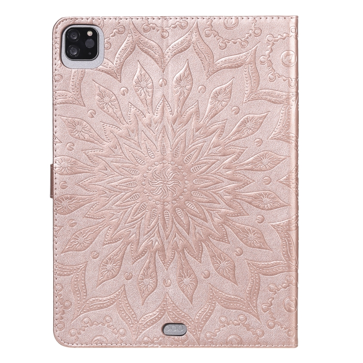 For iPad Pro 11 (2020) Pressed Printing Butterfly Pattern Horizontal Flip Leather Tablet Case with Holder & Card Slots & Wallet(Rose Gold) For iPad Pro 11 (2020) Pressed Printing Butterfly Pattern Horizontal Flip Leather Tablet Case with Holder & Card Slots & Wallet(Rose Gold)