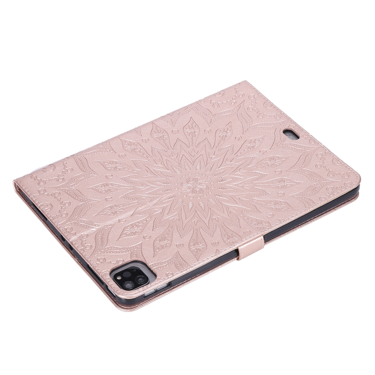 For iPad Pro 11 (2020) Pressed Printing Butterfly Pattern Horizontal Flip Leather Tablet Case with Holder & Card Slots & Wallet(Rose Gold) For iPad Pro 11 (2020) Pressed Printing Butterfly Pattern Horizontal Flip Leather Tablet Case with Holder & Card Slots & Wallet(Rose Gold)