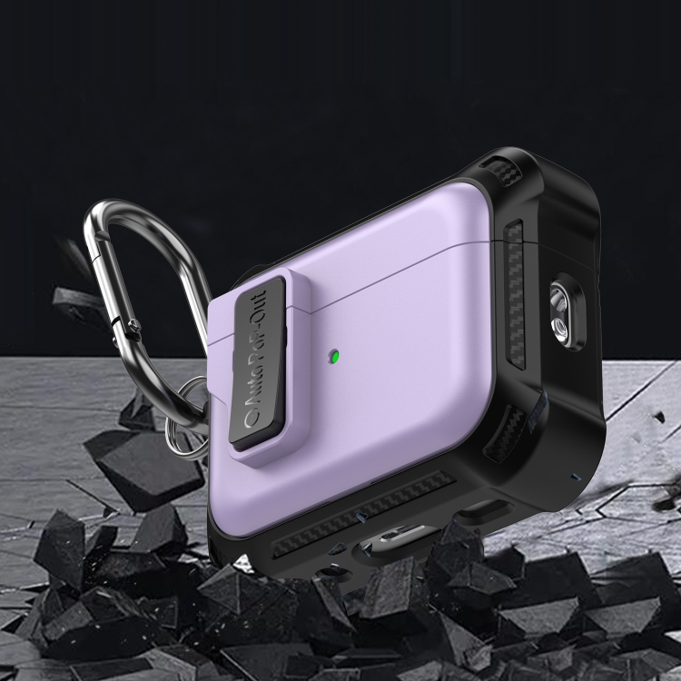 For AirPods Pro 2 Signal Flag Wireless Earphones Case with Security Lock(Black) For AirPods Pro 2 Signal Flag Wireless Earphones Case with Security Lock(Black)