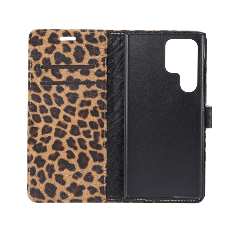 For Samsung Galaxy S23 Ultra 5G Leopard Pattern Flip Leather Phone Case(Yellow) For Samsung Galaxy S23 Ultra 5G Leopard Pattern Flip Leather Phone Case(Yellow)