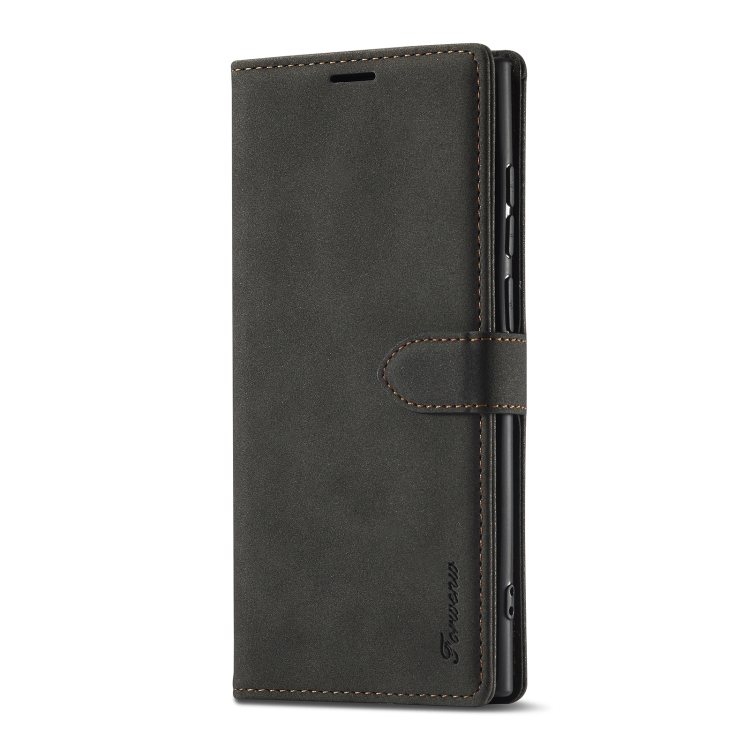 For Samsung Galaxy S23 Ultra 5G Forwenw F1 Series Matte Strong Magnetism Leather Phone Case(Black) For Samsung Galaxy S23 Ultra 5G Forwenw F1 Series Matte Strong Magnetism Leather Phone Case(Black)