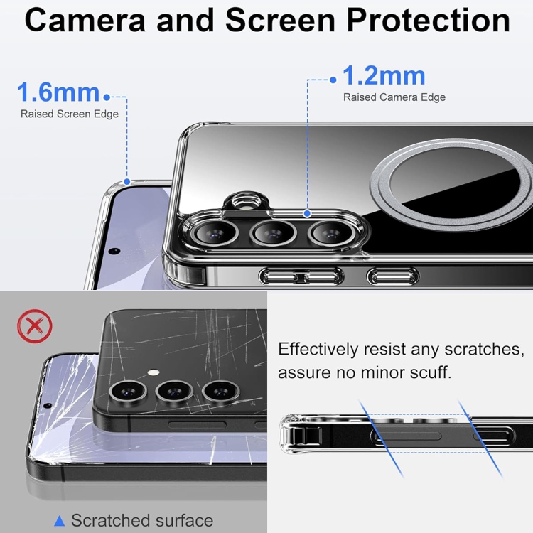 For Samsung Galaxy S24+ 5G Transparent Frosted MagSafe Phone Case For Samsung Galaxy S24+ 5G Transparent Frosted MagSafe Phone Case
