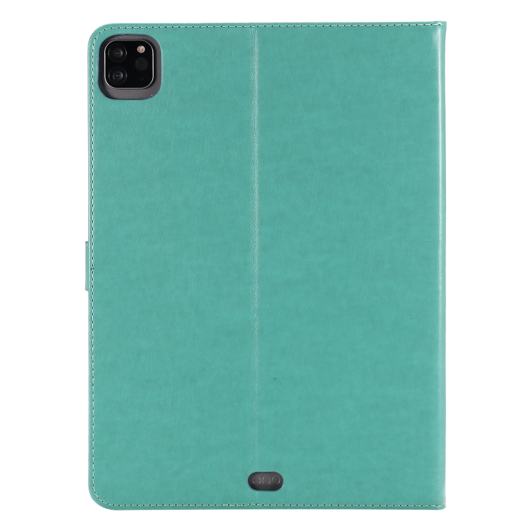 For iPad Pro 11 (2020) Pressed Printing Woman and Cat Pattern Horizontal Flip Leather Tablet Case with Holder & Card Slots & Wallet(Green) For iPad Pro 11 (2020) Pressed Printing Woman and Cat Pattern Horizontal Flip Leather Tablet Case with Holder & Card Slots & Wallet(Green)