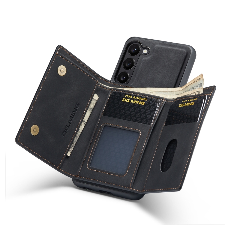 For Samsung Galaxy S23+ 5G DG.MING M1 Series 3-Fold Multi Card Wallet Phone Case(Black) For Samsung Galaxy S23+ 5G DG.MING M1 Series 3-Fold Multi Card Wallet Phone Case(Black)