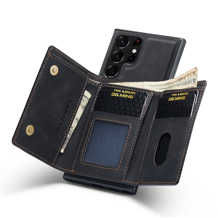 For Samsung Galaxy S23 Ultra 5G DG.MING M1 Series 3-Fold Multi Card Wallet Phone Case(Black) For Samsung Galaxy S23 Ultra 5G DG.MING M1 Series 3-Fold Multi Card Wallet Phone Case(Black)
