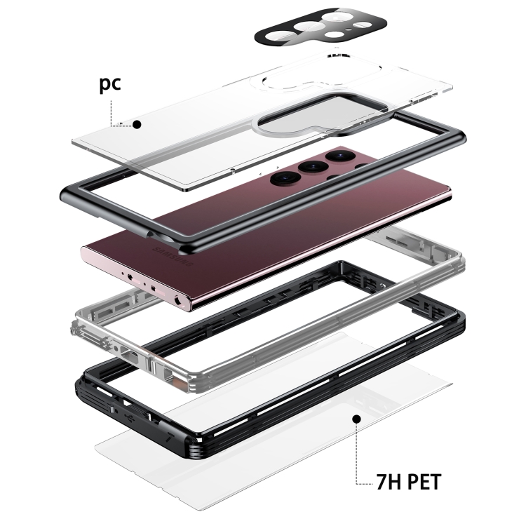 For Samsung Galaxy S23 Ultra 5G IP68 Waterproof Shockproof PC Phone Case For Samsung Galaxy S23 Ultra 5G IP68 Waterproof Shockproof PC Phone Case